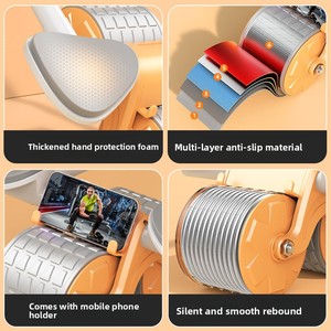 Nuevo Rodillo Abdominal de Dos Ruedas con Rebote Automático, Temporizador Inteligente y Entrenamiento Abdominal Multiusos para Principiantes - Product Image 3