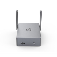 Casing Logam KUONGSHU NEW OrangePi5/PI5B, Cangkang Logam Khusus untuk Papan Pengembangan Orange Pi5/PI5B dengan Antena dan Thermal Grease