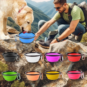 Phcase – Bols de voyage pliables en silicone pour chien, imprimés UV avec logo personnalisé, lot de 2, portables, pliables, jouets pour animaux de compagnie, tendance - Product Image 2
