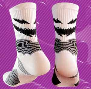 Devil Smile Basketball Chaussettes de haute qualité Long Barrel <span class=keywords><strong>Taille</strong></span> haute Serviette épaisse Bas Logo personnalisé Chaussettes de sport Outwear - Product Image 4