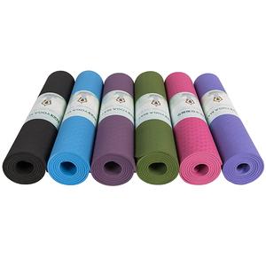 High Quality Multi-Functional Custom Logo 6mm Thick TPE Yoga Mat with Anti-Slip Eco-Friendly Design