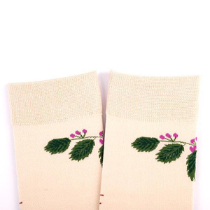 China Factory Custom Mens Flower Birds Cotton <strong>Socks</strong> <strong>for</strong> Party <strong>Wedding</strong> - Product Image 4