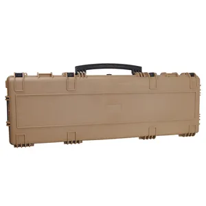 wholesales gun case waterproof hard plastic case with wheels outdoors stackable cases box for hunting