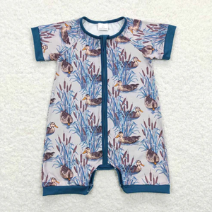 Haut d'été de haute qualité pour tout-petit garçon nouveau <span class=keywords><strong>RTS</strong></span> canard motif Polo manches courtes bleu foncé Style Cowboy bébé vêtements en vrac - Product Image 5