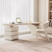 Bureau de maison minimaliste de style crème française bureau d'ordinateur de sens avancé bureau d'écriture