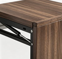 Tabouret pliant mural pour rangement de chaussures - Gagnez de la place. Fabriqué en aluminium et en bois. Convient aux couloirs et aux halls d'entrée