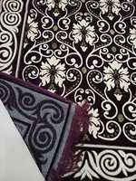 Tapis de prière islamique Janamaz, tissu doux, pliable, antidérapant, confortable, imprimé, tapis de prière floral, antidérapant, voyage