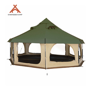 Kawagebo Kamp (KK) Tentes de luxe imperméables de 5 m pour le camping et le glamping, grandes yourtes mongoliennes, tentes cloche familiales pour hôtel, à vendre - Product Image 1