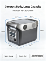 Station d'alimentation portable Heergyn 1500W 12.8V 100Ah, système de stockage d'énergie domestique tout-en-un 120V 220V, générateur solaire pour hôtel