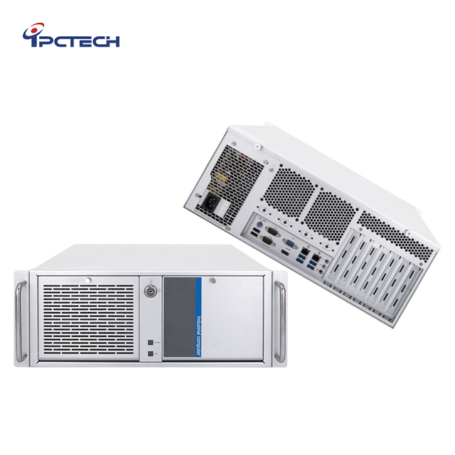 4U Standard WinXP Support Rackmount Server Case Industrial Computer Chassis with Fan and Independent CPU