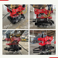 Poignées hydrauliques pour excavatrices avec support dorsal pour les opérations de défrichage