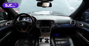 SJC pour Jeep Grand Cherokee 2011-2021, mise à niveau de l'application de contrôle de la musique, accessoires d'ambiance, décoration intérieure, éclairage <span class=keywords><strong>LED</strong></span> 64 couleurs - Product Image 3