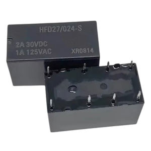 Сигнальное реле HFD27/024-S 24 В DC DPDT 2A 120V DC 250V AC 0,2 W AgNi + позолоченное DIP-8 новое оригинальное реле в наличии HFD27/024-S - Product Image 1