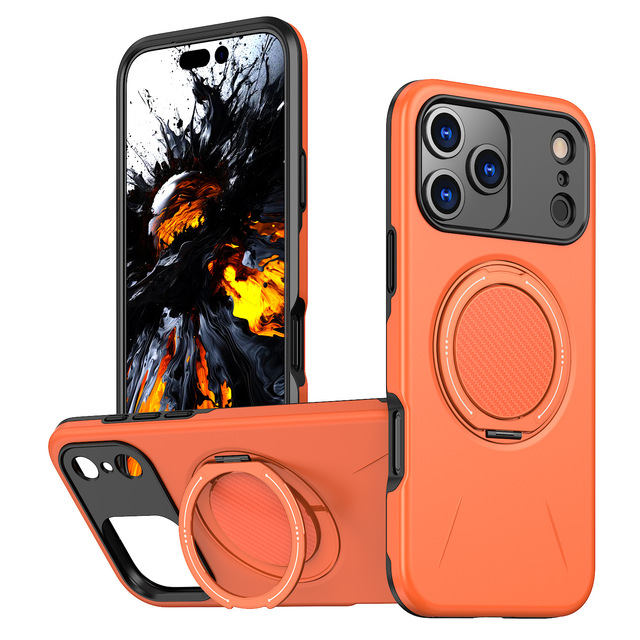 ATB 360 Degree Rotatable Ring Kickstand Magnetic 2 in 1 Case for iPhone 17 Air 17 Pro Max with Stand Support Wireless Charging
