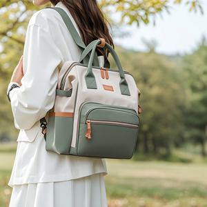 Kustom kualitas tinggi modis Vegan kulit PU bersalin popok bayi bepergian tas popok ibu ransel untuk ibu ibu - Product Image 2