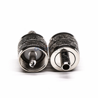 Konektor Crimp UHF Jantan PL259 untuk Kabel Koaksial RG58 RG8 RG8X - Steker Antena RF 50 Ohm