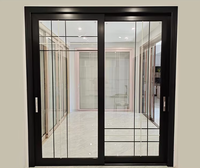 Portes et fenêtres modernes en alliage d'aluminium sur mesure pour centre commercial avec fonction coupe-vent et surface finie