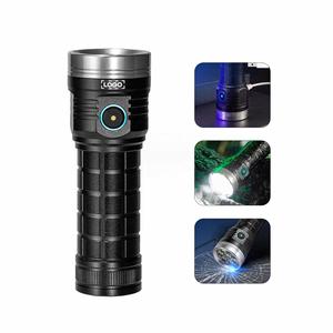 Custom logo 8*Led Waterproof Outdoor Camping High Lumen Rechargeable Aluminum <b>Mini</b> Led Magnetic Flashlight <b>Torch</b> - Product Image 2