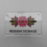 Plaque de numéro de maison en braille ADA de haute qualité, lettres en acrylique pour hôtels, entreprises, hôpitaux - Étanche, éclairée par LED, montage mural