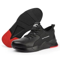 Chaussures de sécurité pour hommes Tiger Master en cuir microfibre, avec embout en acier, anti-perforation, antidérapantes, résistantes à l'huile, semelle en caoutchouc