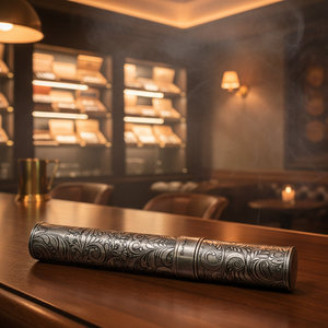 जिफेंग JF-020 कस्टम लोगो ट्रैवल पीतल के डिजाइन सिगार ट्यूब धारक को 57 रिंग गेज के तहत मिला - Product Image 4