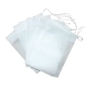 Natural Biodegradable Empty Loose Tea Drawstring Bag Disposable Tea Infuser Spice Herbs Filter Sachet