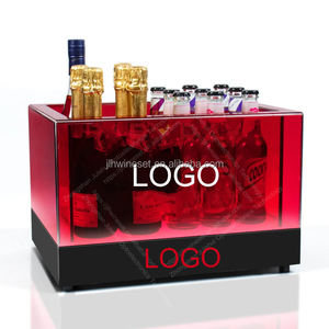 Venta al por mayor de plástico personalizado LED vino Vodka champán cubo de hielo 4L 8L 12L cubo de hielo para La Marca <span class=keywords><strong>Prosecco</strong></span> - Product Image 3