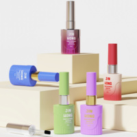 Flacon vide de 13 ml pour vernis à ongles, personnalisable, de marque privée, emballage cosmétique de luxe en verre pour gel UV avec pinceau