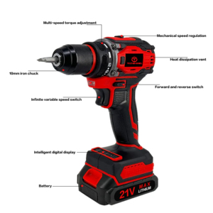 Factory Price High Quality Powerful Lithium Battery Screwdriver Power <b>Drills</b> Tools Cordless <b>Drill</b> Kit - Product Image 4