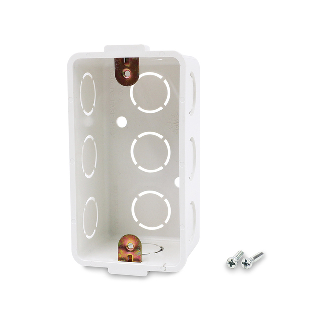 Wall Mounted 111*56mm Plastic PVC Electrical Switch Socket Box 2x4 Junction Box for 118 Type Wall Switch and Socket