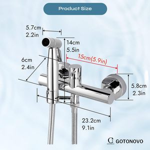 Напольный смеситель из нержавеющей стали с 2 отверстиями - Product Image 6