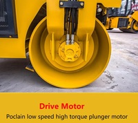 Nouvelle Compacte Compacteuse Vibrante Autoportée à Double Tambour de 1 à 6 Tonnes pour la Construction, Moteur Changchai, Pompe et Moteur Entièrement Intégrés