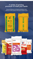 Sacs en polyéthylène pour céréales, aliments pour animaux, emballage de colis, sacs de culture en plastique, taille personnalisée, imprimés, imperméables, sacs tissés en PP, 25 kg, 50 kg, 100 kg
