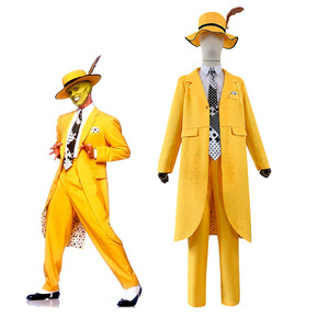 Disfraz de Cosplay de The Mask para Hombre, Traje de Jim Carrey, Gabardina, Disfraz para Fiesta de Halloween - Product Image 1