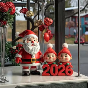 Figuras de Resina Navideñas Personalizadas al por Mayor <span class=keywords><strong>2026</strong></span>, Decoración de Papá Noel y Duendes, Artesanías de Resina - Product Image 5
