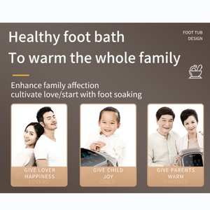 อ่างแช่เท้าพร้อมฟองสบู่เพิ่มความสดชื่น ป้องกันน้ำกระเด็น เครื่องนวดเท้าแบบลูกกลิ้งพร้อมระบบทำความร้อน ผลิตภัณฑ์สำหรับการนวดเท้า - Product Image 6