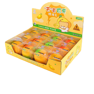 Juguete Antiestrés de PVC con Forma de Mango Realista QY, Venta al por Mayor Transfronteriza, Estilo Moderno, Alivio del Estrés para Estudiantes, Rebote Lento, 14 Años - Product Image 1