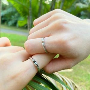 Dylam Personalized <b>Couples</b> <b>Rings</b> Custom Promise Rhodium Plated <b>Rings</b> Set 925 Sterling Silver Wedding Bands Engagement <b>Rings</b> - Product Image 3