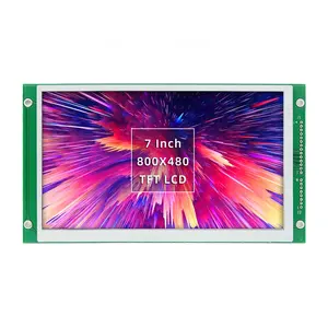 7นิ้วโมดูล Lcd TC76680คอนโทรลเลอร์800X480จอแสดงผล Tft พร้อมหน้าจอสัมผัสเสริม