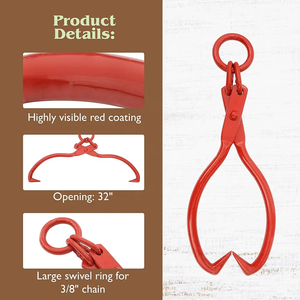 Cakar pengangkat kayu 32 inci penjepit panjang alat log pengambil log - Product Image 2