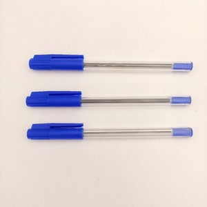 Bolígrafo de punta de bala de plástico con tinta a base de aceite 1.0, de aspecto elegante, sencillo, transparente, promocional para estudiantes - Product Image 4