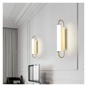 <span class=keywords><strong>Lampe</strong></span> murale décorative moderne en métal et verre <span class=keywords><strong>LED</strong></span>, éclairage mural intérieur <span class=keywords><strong>pour</strong></span> la maison, le salon, la chambre, le couloir, les escaliers et les passages - Product Image 6