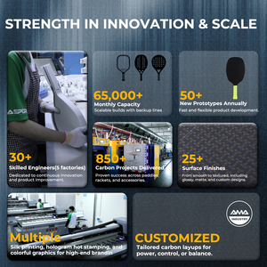 2025 AMA 스포츠 베스트 셀러 크로노스 본드 01 <span class=keywords><strong>T700</strong></span> 탄소 섬유 CFS USAPA 승인 피클볼 패들 - Product Image 6