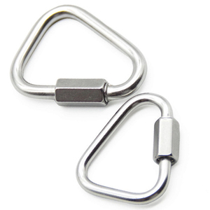 <span class=keywords><strong>Mousqueton</strong></span> de sécurité triangulaire en acier inoxydable 304 à verrouillage rapide pour l'escalade et la protection contre les chutes - Product Image 2