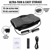 Plateforme vibrante pour tout le corps, 200W, capacité de charge 200KG, 110V-220V, avec bandes de résistance et télécommande