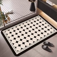 Tapis de bain en caoutchouc HM à séchage rapide, absorbant l'eau, imprimé animal, antidérapant, doux, écologique, adapté aux animaux domestiques, tapis de salle de bain personnalisé OEM