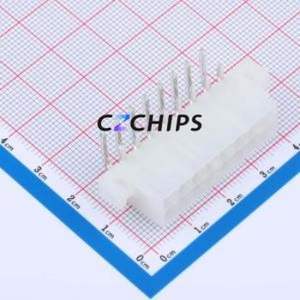 DLL-5569F-16AW Wire-to-Board Pin Header Bent Lead Through Hole,P=4.2mm Connector 2x8P 4.2mm Right Angle Insert 16P - Product Image 1