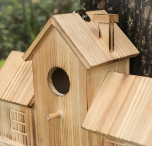 Prix de gros, grande nichoir en bois décorative, nichoir suspendu, cadeau pour les amoureux des oiseaux, mangeoire à oiseaux - Product Image 5
