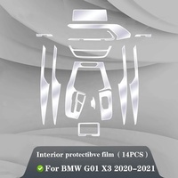 Pour BMW G01 G02 F25 F26 X3X4 2011-2021Car Intérieur Center Console Transparent TPU Film De Protection Anti-rayures Réparation Film Refit