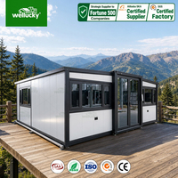 Maison conteneur modulaire WELLUCKY avec certifications CE et CPR pour jardin familial et hébergement touristique en Roumanie, maison conteneur habitable